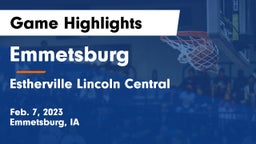 Emmetsburg  vs Estherville Lincoln Central  Game Highlights - Feb. 7, 2023