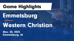Emmetsburg  vs Western Christian  Game Highlights - Nov. 20, 2023