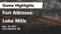 Fort Atkinson  vs Lake Mills  Game Highlights - Nov. 25, 2017