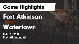 Fort Atkinson  vs Watertown  Game Highlights - Feb. 3, 2018