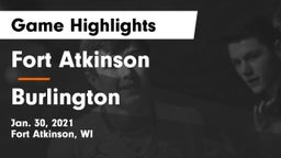 Fort Atkinson  vs Burlington  Game Highlights - Jan. 30, 2021