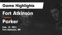 Fort Atkinson  vs Parker  Game Highlights - Feb. 19, 2021
