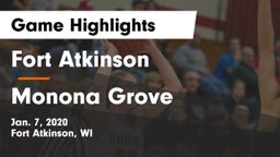 Fort Atkinson  vs Monona Grove  Game Highlights - Jan. 7, 2020