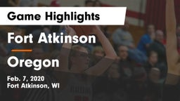 Fort Atkinson  vs Oregon  Game Highlights - Feb. 7, 2020