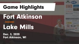 Fort Atkinson  vs Lake Mills  Game Highlights - Dec. 3, 2020