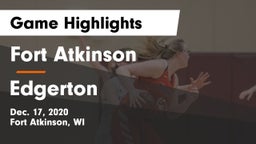 Fort Atkinson  vs Edgerton  Game Highlights - Dec. 17, 2020
