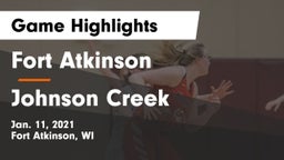 Fort Atkinson  vs Johnson Creek  Game Highlights - Jan. 11, 2021