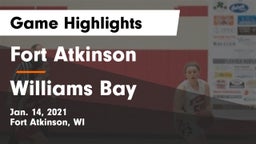 Fort Atkinson  vs Williams Bay  Game Highlights - Jan. 14, 2021