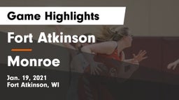 Fort Atkinson  vs Monroe  Game Highlights - Jan. 19, 2021