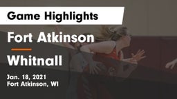 Fort Atkinson  vs Whitnall  Game Highlights - Jan. 18, 2021