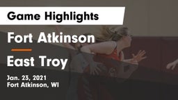 Fort Atkinson  vs East Troy  Game Highlights - Jan. 23, 2021