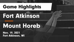 Fort Atkinson  vs Mount Horeb  Game Highlights - Nov. 19, 2021