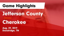 Jefferson County  vs Cherokee  Game Highlights - Aug. 29, 2019