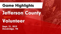 Jefferson County  vs Volunteer  Game Highlights - Sept. 21, 2019