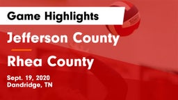 Jefferson County  vs Rhea County  Game Highlights - Sept. 19, 2020