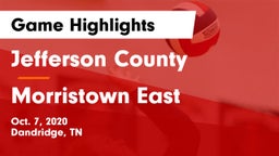Jefferson County  vs Morristown East Game Highlights - Oct. 7, 2020