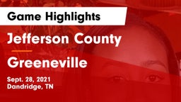 Jefferson County  vs Greeneville  Game Highlights - Sept. 28, 2021
