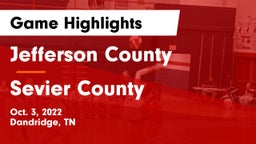 Jefferson County  vs Sevier County  Game Highlights - Oct. 3, 2022