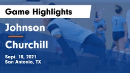 Johnson  vs Churchill  Game Highlights - Sept. 10, 2021