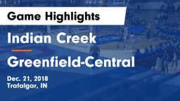 Indian Creek  vs Greenfield-Central  Game Highlights - Dec. 21, 2018