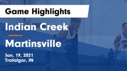 Indian Creek  vs Martinsville  Game Highlights - Jan. 19, 2021