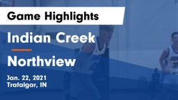 Indian Creek  vs Northview  Game Highlights - Jan. 22, 2021