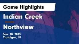 Indian Creek  vs Northview  Game Highlights - Jan. 20, 2023