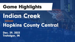 Indian Creek  vs Hopkins County Central  Game Highlights - Dec. 29, 2023