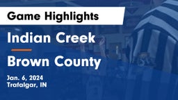 Indian Creek  vs Brown County  Game Highlights - Jan. 6, 2024