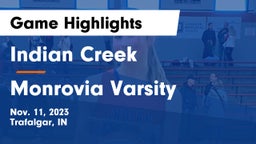 Indian Creek  vs Monrovia Varsity Game Highlights - Nov. 11, 2023