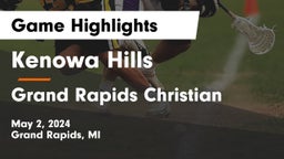 Kenowa Hills  vs Grand Rapids Christian  Game Highlights - May 2, 2024