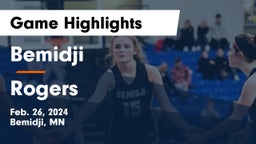 Bemidji  vs Rogers  Game Highlights - Feb. 26, 2024