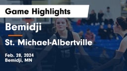 Bemidji  vs St. Michael-Albertville  Game Highlights - Feb. 28, 2024