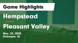 Hempstead  vs Pleasant Valley  Game Highlights - Nov. 24, 2020