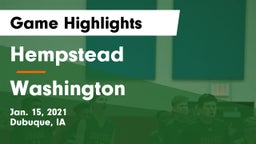 Hempstead  vs Washington  Game Highlights - Jan. 15, 2021