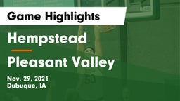 Hempstead  vs Pleasant Valley  Game Highlights - Nov. 29, 2021