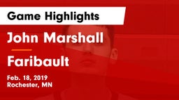 John Marshall  vs Faribault  Game Highlights - Feb. 18, 2019