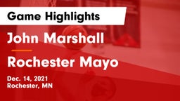 John Marshall  vs Rochester Mayo  Game Highlights - Dec. 14, 2021