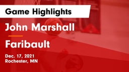 John Marshall  vs Faribault  Game Highlights - Dec. 17, 2021