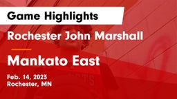 Rochester John Marshall  vs Mankato East  Game Highlights - Feb. 14, 2023