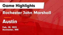 Rochester John Marshall  vs Austin  Game Highlights - Feb. 28, 2023