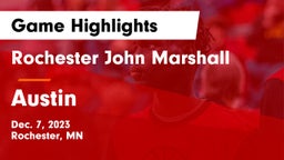 Rochester John Marshall  vs Austin  Game Highlights - Dec. 7, 2023