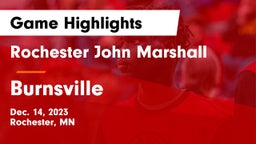 Rochester John Marshall  vs Burnsville  Game Highlights - Dec. 14, 2023