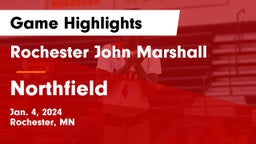 Rochester John Marshall  vs Northfield  Game Highlights - Jan. 4, 2024