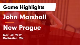 John Marshall  vs New Prague  Game Highlights - Nov. 30, 2019