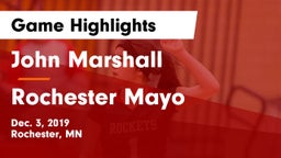 John Marshall  vs Rochester Mayo  Game Highlights - Dec. 3, 2019