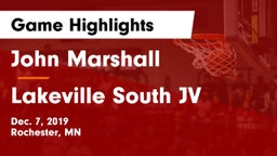 John Marshall  vs Lakeville South JV Game Highlights - Dec. 7, 2019