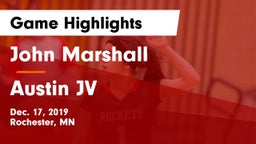 John Marshall  vs Austin JV Game Highlights - Dec. 17, 2019