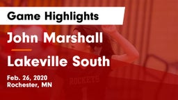 John Marshall  vs Lakeville South  Game Highlights - Feb. 26, 2020