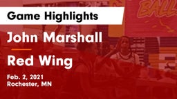 John Marshall  vs Red Wing  Game Highlights - Feb. 2, 2021